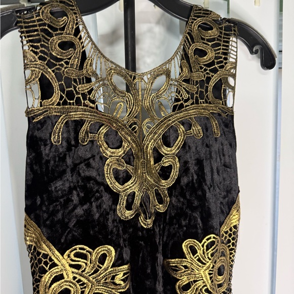 Vero Moda Black Dress with Gold Detailing - Picture 12 of 12